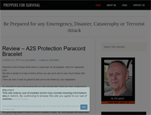 Tablet Screenshot of preppersforsurvival.com
